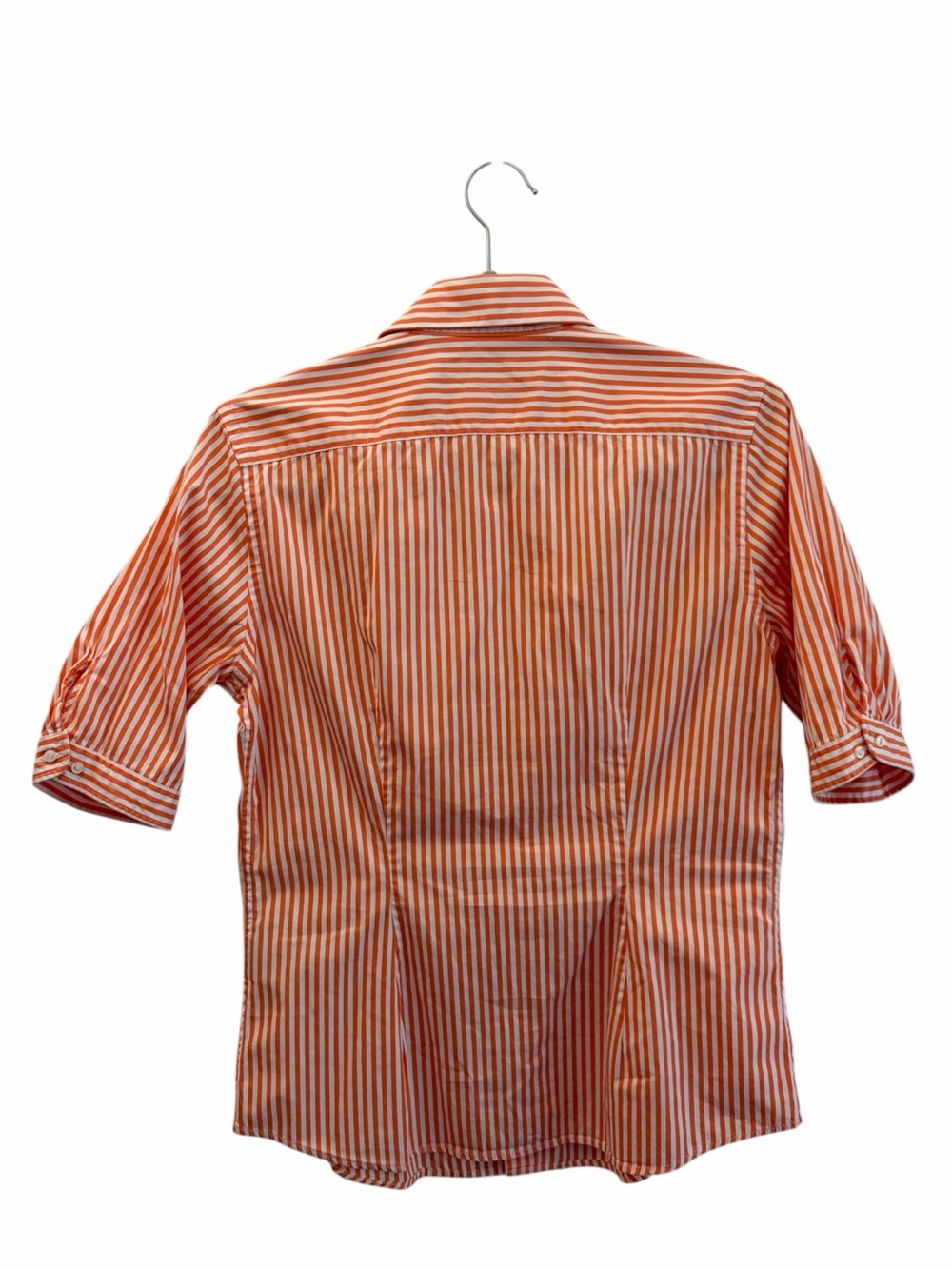 Ralph Lauren Sport Creamsicle Orange Nautical Striped Button-Up Shirt 10 Cotton - Picture 3 of 8